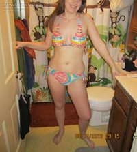 Trying on my new swim suit and hubby had to take some pics. Hope you like.