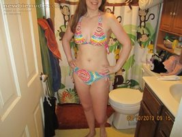 Trying on my new swim suit and hubby had to take some pics. Hope you like.