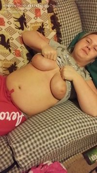 Wifes tit's big nips  