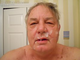 Grandpa Bill gets a facial