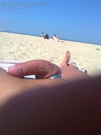 4 hours with hard cock on the beach