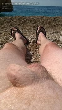 Giving my cock some rays!