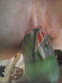 Water bottle was to small. so up sized to a mt. dew bottle