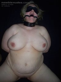 collared slave gagged and bound  