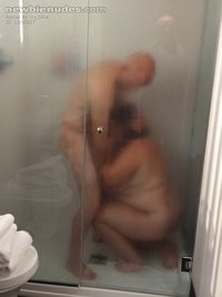 Happy in the shower....