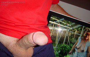 Love jacking off on open boobs outdoors